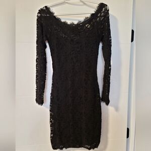 Black Lace Bodycon Dress